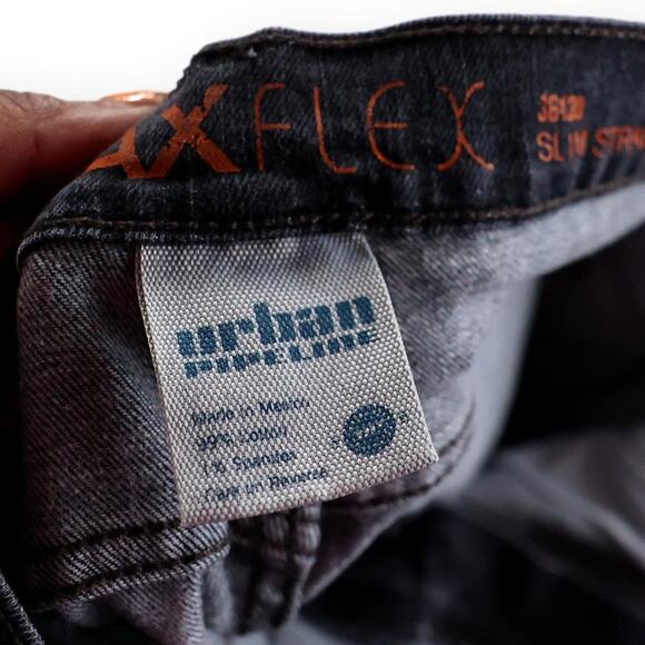 Urban Pipeline Max Flex Meds Slim Straight Gray Denim Jeans 36x30 - Picture 6 of 7